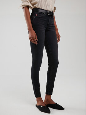 BIG STAR BIG STAR Jeansy MELINDA HIGH WAIST Szary Skinny Fit