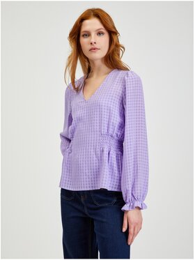 Orsay Orsay Bluzka 631029-98__40 Fioletowy Regular Fit