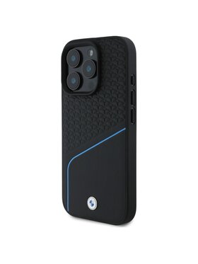 BMW Motorsport BMW Motorsport Etui na telefon Sign Leather Textured And Line Czarny