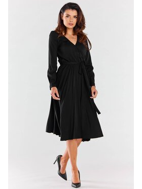 Awama Awama Vestito estivo A471 Nero Basic Fit