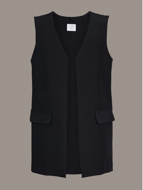 SLY SLY Kamizelka 4S-501A Czarny Comfortable Fit