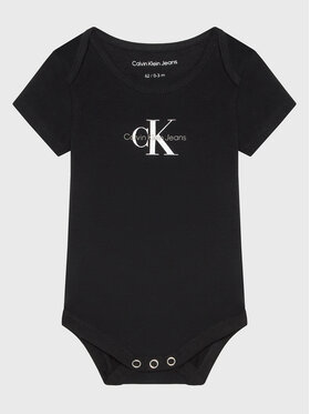 Calvin Klein Jeans Calvin Klein Jeans Дитяче боді IN0IN00014 Чорний Regular Fit