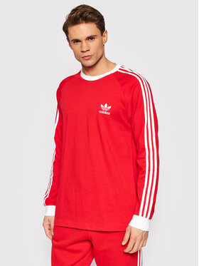 adidas adidas Manches longues adicolor Classics3-Stripes HE9532 Rouge Slim Fit