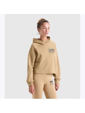 Diadora Diadora Bluza L. HOODIE CROP MANIFESTO Brązowy Basic Fit