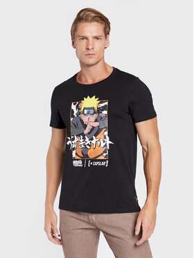 Capslab Capslab Tricou Naruto CL/NS/1/TSC/NAR Negru Regular Fit