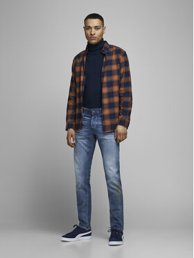 Jack&Jones Jeans Hlače Glenn 12148275 Modra Slim Fit