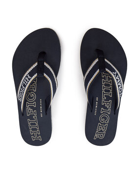 Tommy Hilfiger Tommy Hilfiger Σαγιονάρες Hilfiger Beach Sandal FW0FW07905 Σκούρο μπλε