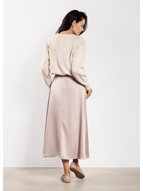 Awama Awama Sukně A739 Béžová Basic Fit