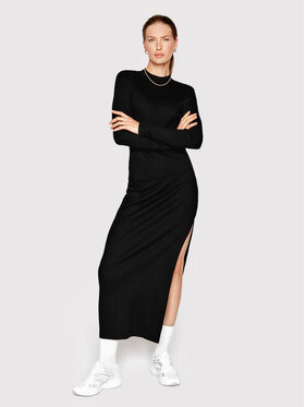 Sprandi Sprandi Ikdienas kleita SP22-SUD520 Melns Slim Fit