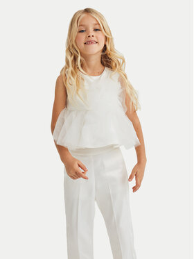 Abel & Lula Abel & Lula Completo top e pantaloni 5235 Bianco Slim Fit