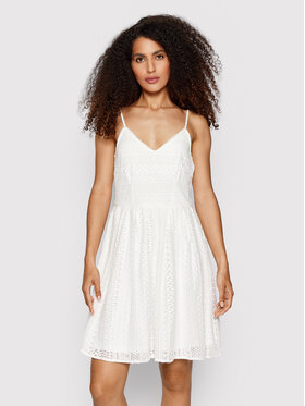 Vero Moda Vero Moda Rochie de vară Honey 10220925 Alb Regular Fit