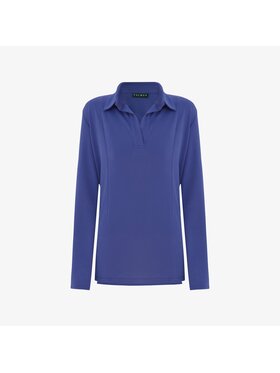 Palmar Palmar Polo Blue Capri Longsleeve Polo S Niebieski Active Fit