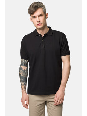 Lancerto Lancerto Polo Blake PO073123000015 Czarny Regular Fit