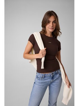 Guess Guess Top 184158 Hnědá Classic Fit