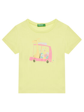 United Colors Of Benetton United Colors Of Benetton Tričko 3I1XG10JJ Žltá Regular Fit