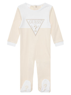 Guess Guess Бебешки гащеризон със стъпала H5YW07 KA6W4 Бежов