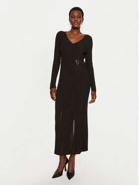 TWINSET TWINSET Strickkleid 242TP3440 Schwarz Slim Fit