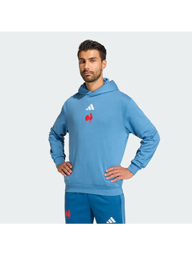 adidas adidas Bluza FFR HOODY Błękitny Regular Fit