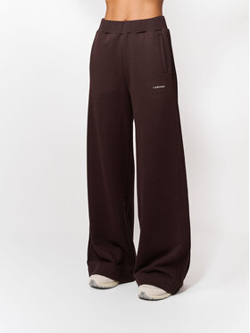 La Mania La Mania Spodnie dresowe TUCK Brązowy Basic Fit
