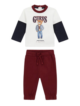 Guess Guess T-krekla un šortu komplekts I6RG08 K8HM4 Bordo Regular Fit