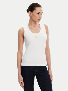 Fracomina Fracomina Top FP25ST2001J40101 Bílá Slim Fit
