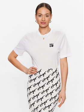 HUGO Hugo T-shirt Dashire_4 50489198 Bianco Regular Fit