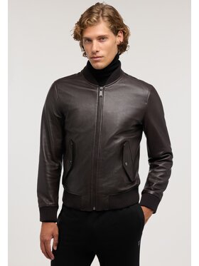Trussardi Trussardi Kurtka skórzana R302M000053N053 Brązowy Regular Fit