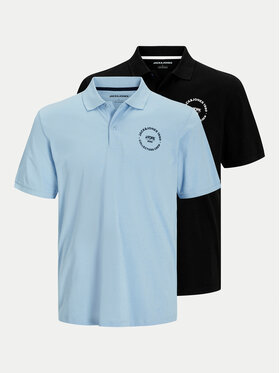 Jack&Jones Jack&Jones Σετ μπλούζες polo 2 τεμαχίων Simon 12276428 Έγχρωμο Regular Fit