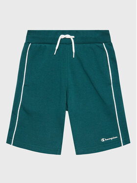Champion Champion Спортни шорти Script Logo 306147 Зелен Regular Fit