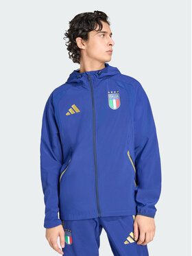 adidas adidas Wiatrówka Włochy Tiro Niebieski jasny Slim Fit