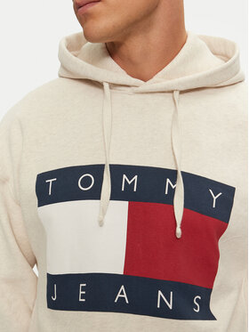 Tommy Jeans Majica Dugih Rukava DM0DM20591 Bež Relaxed Fit