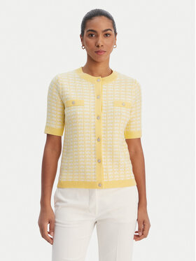 Morgan Morgan Pletena jopica 261-MIRES Rumena Slim Fit