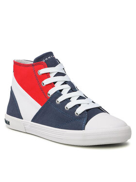 Tommy Hilfiger Tommy Hilfiger Tenisice High Lace Up Sneaker T3X4-32061-0890 S Tamnoplava