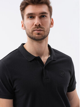 Ombre Ombre Polo S1374 Czarny Regular Fit