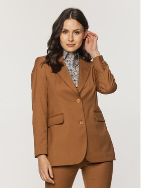 Willsoor Willsoor Marynarka 67873 Brązowy Regular Fit