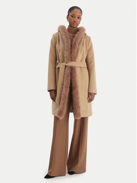 Rinascimento Rinascimento Wintermantel CFC0126714003 Beige Regular Fit