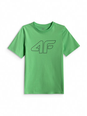 4F 4F T-shirt BASIC+ Verde Regular Fit