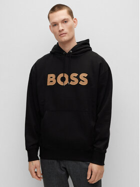 Boss Boss Bluza 50486243 Czarny Oversize