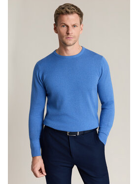 Lancerto Lancerto Sweter Christopher SW073226000033 Niebieski Regular Fit