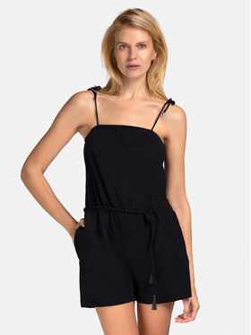 Miss Lou Miss Lou Jumpsuit O-BE1-CZ Nero Regular Fit