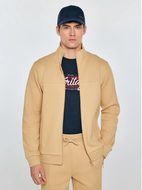 BIG STAR BIG STAR Bluza WLADOR_801_170 Beżowy Basic Fit