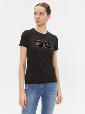 Elisabetta Franchi Elisabetta Franchi T-Shirt MA-002-36E2-5403 Černá Regular Fit