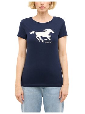 Mustang Mustang T-Shirt Style Loa Niebieski Regular Fit