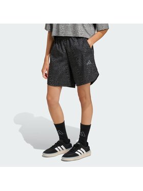 adidas adidas Szorty materiałowe 158914 Czarny Loose Fit