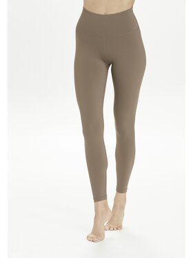 Athlecia Athlecia Legginsy Gaby Beżowy Fitted Fit