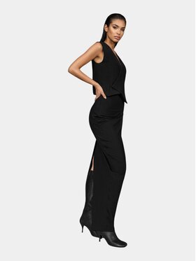 MADE BY SOCIETY MADE BY SOCIETY Spódnica maxi BASALT - F27320 Czarny Basic Fit