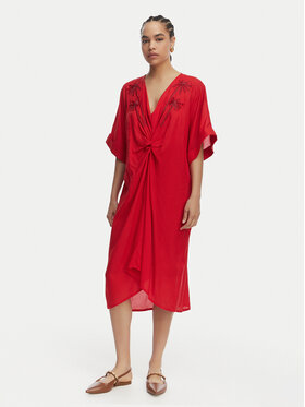 LOLA CASADEMUNT LOLA CASADEMUNT Letní šaty LS2616010 Červená Relaxed Fit