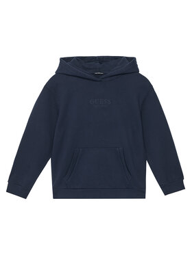 Guess Guess Pulóver L5YQ25 KAV34 Sötétkék Oversize