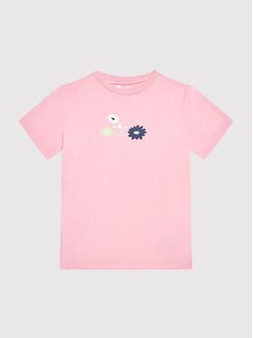 adidas adidas Marškinėliai Flower Print HF7466 Rožinė Regular Fit