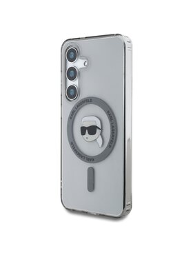 KARL LAGERFELD KARL LAGERFELD Etui na telefon Button Karl Head Printed Logo Czarny